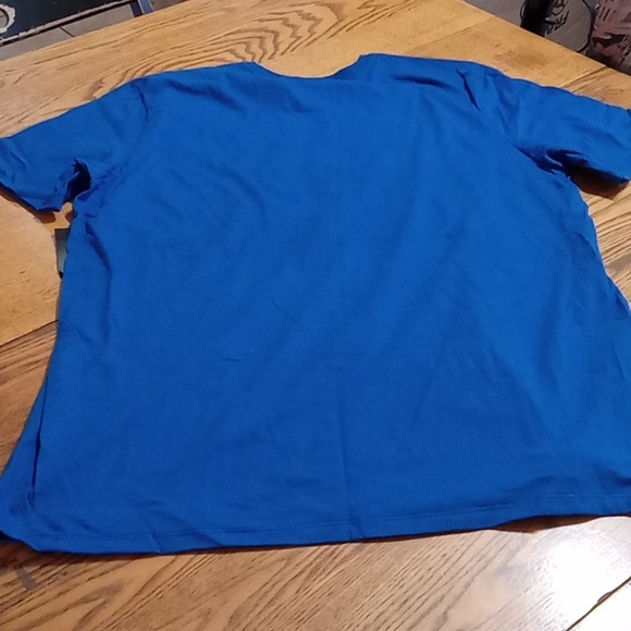 NIKE MENS T TEE SHIRT EXTRA LARGE XL New Workout BLUE WHITE ATHLETIC CUT - Picture 4 of 5